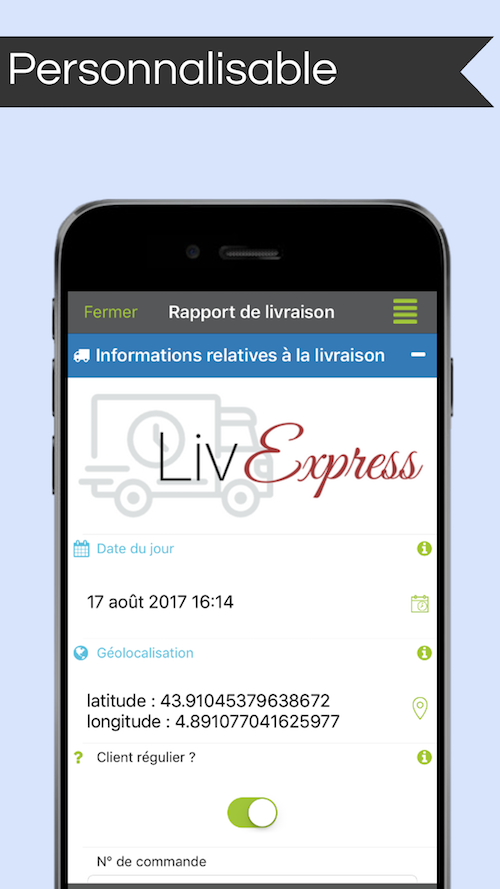 Totalement personnalisable : adaptez parfaitement Kizeo Forms à vos besoins et à votre métier. Totalement personnalisable : adaptez parfaitement Kizeo Forms à vos besoins et à votre métier.