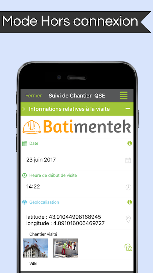Conçu pour la saisie sur mobile ou tablette, Kizeo Forms fonctionne en mode connecté ou déconnecté. Conçu pour la saisie sur mobile ou tablette, Kizeo Forms fonctionne en mode connecté ou déconnecté.