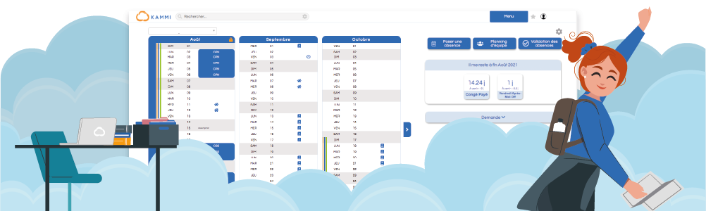 Avis KAMMI Congés et Absences : Un module de Congés et Absences complet et simple - Appvizer