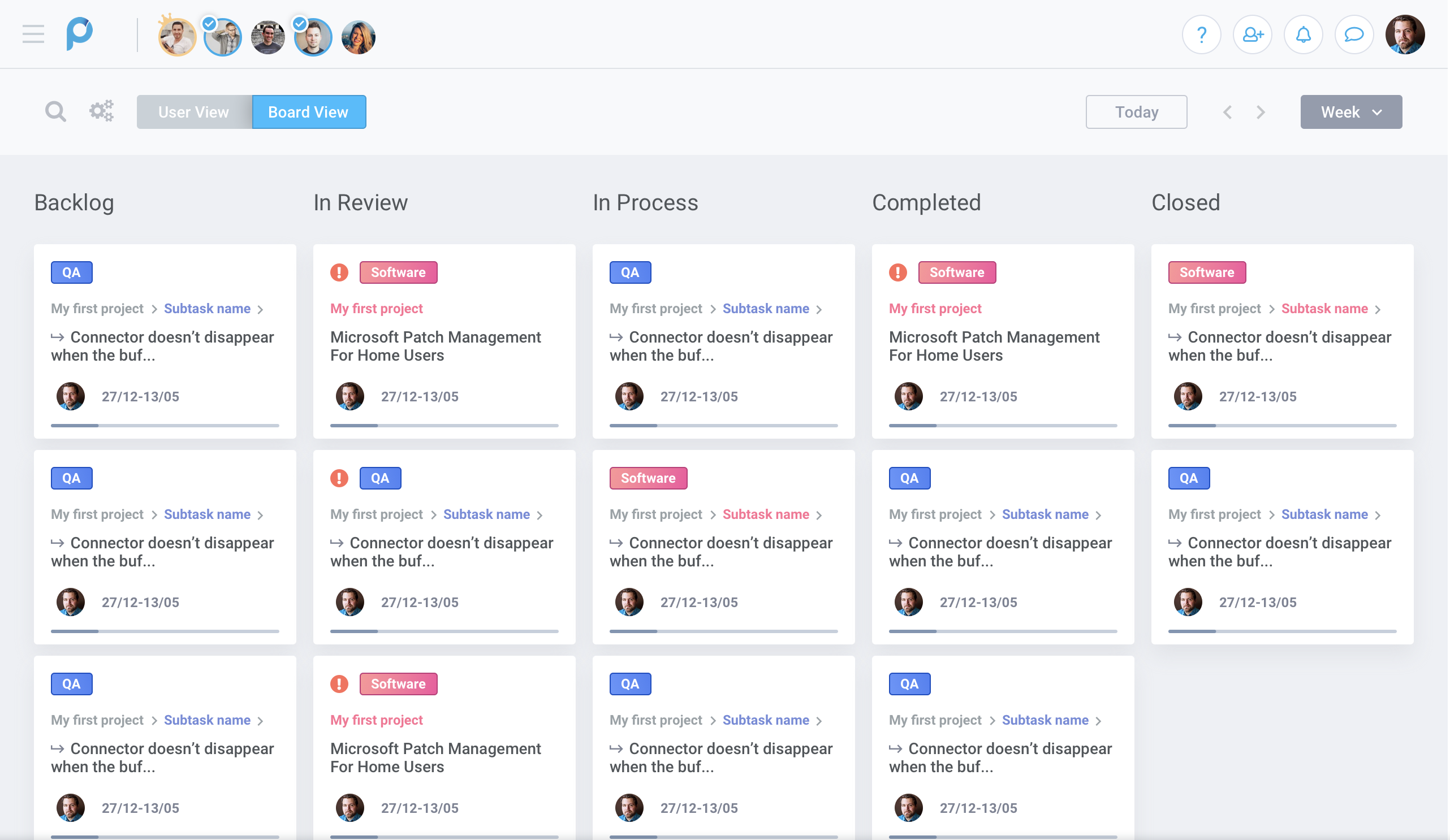 Gestion des tâches : vue Kanban Gestion des tâches : vue Kanban