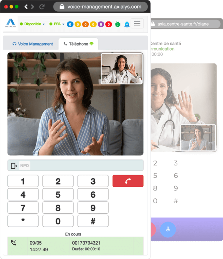 Axialys - L'appel vidéo sur Axialys