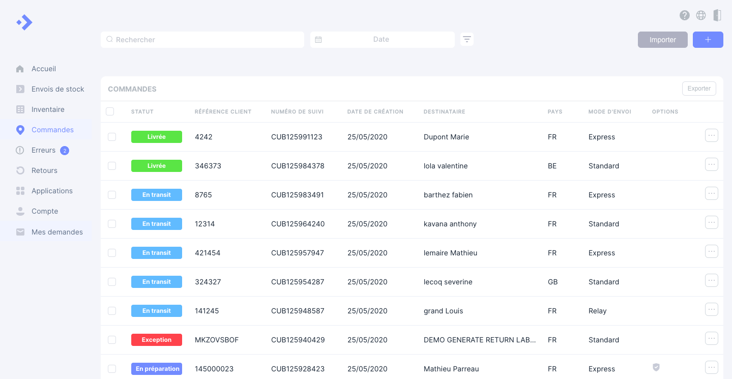 Cubyn-Cubyn Shipper App Commandes Cubyn-Cubyn Shipper App Commandes