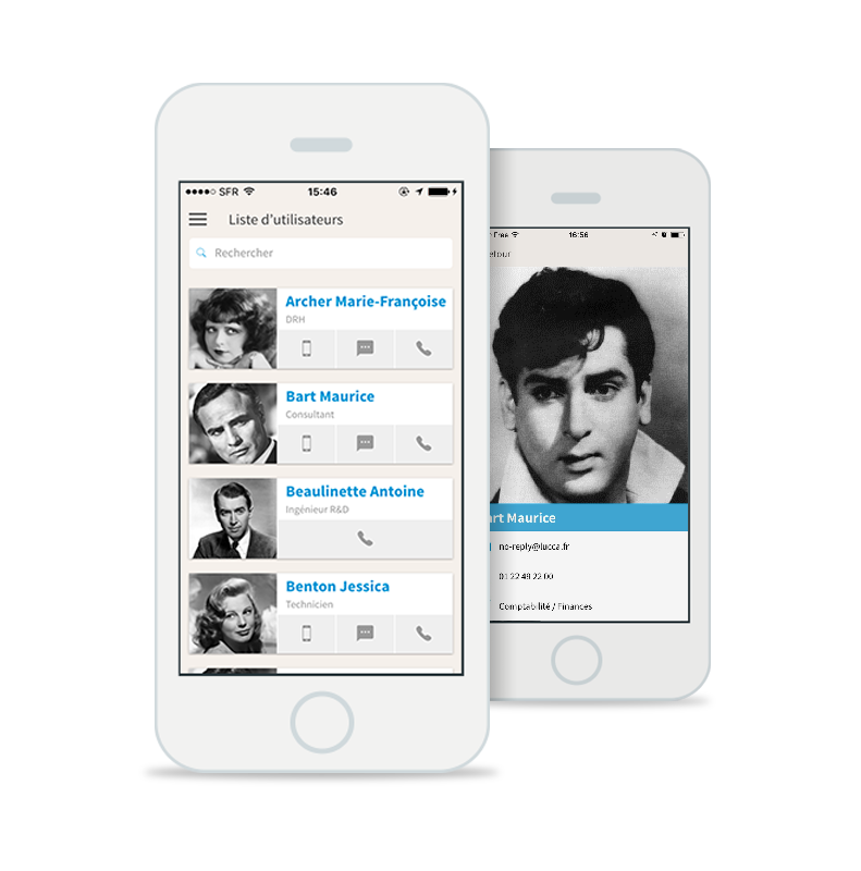 Application mobile annuaire RH