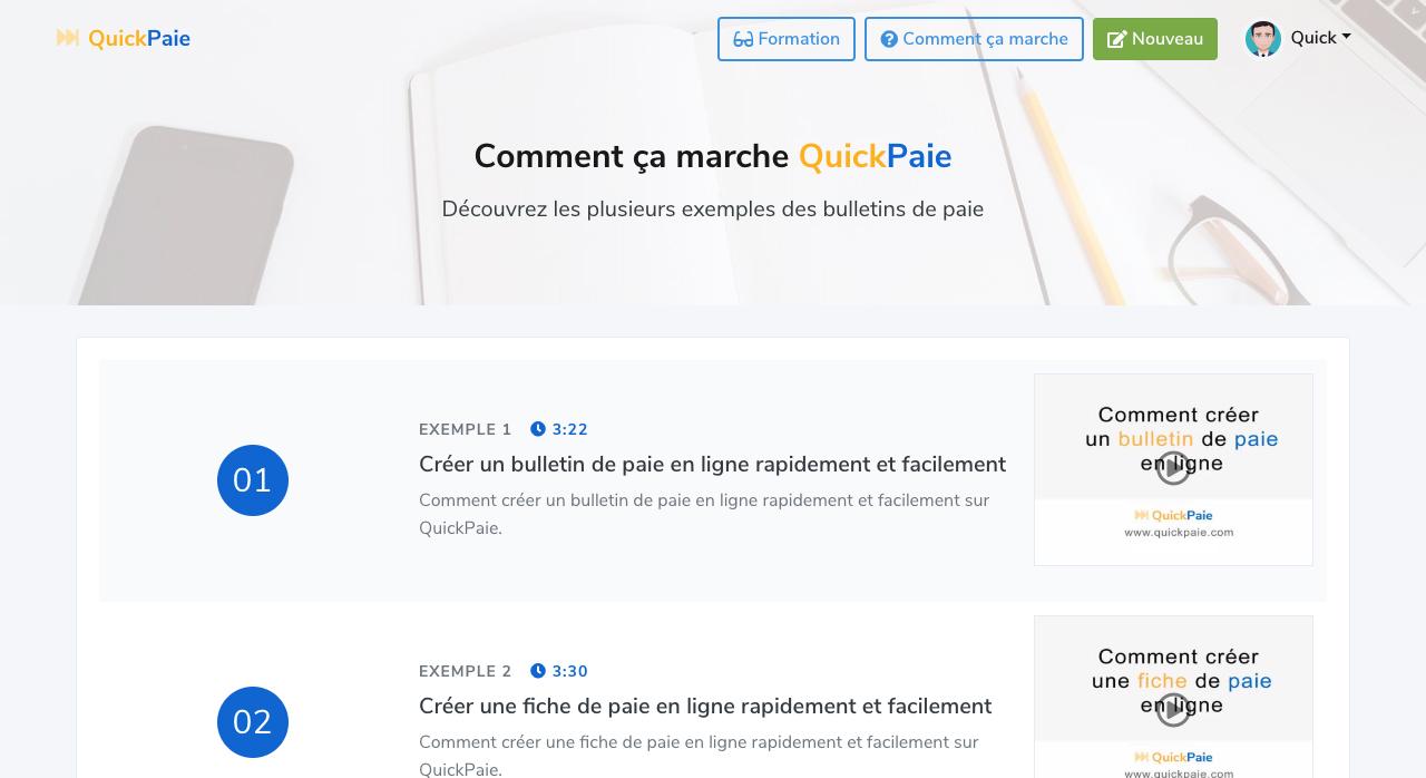 QuickPaie - Comment ça marche