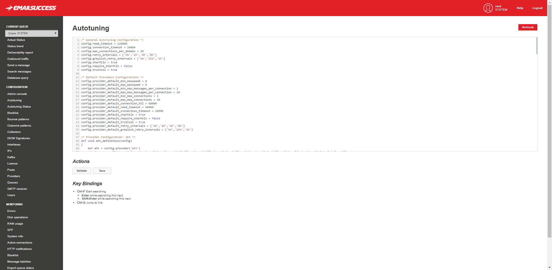 AutoTuning configuration AutoTuning configuration