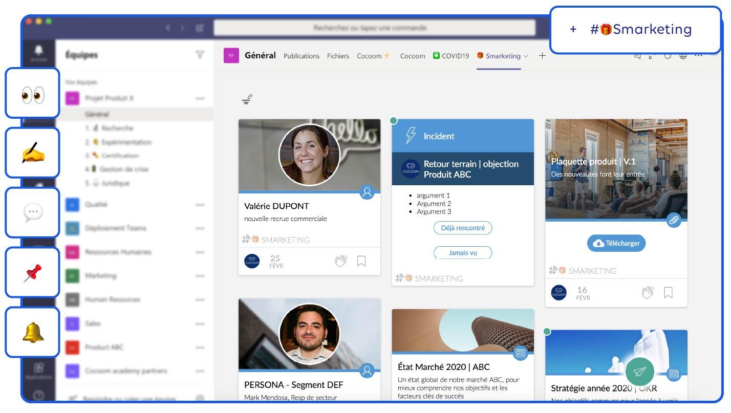 Cocoom dans Microsoft Teams