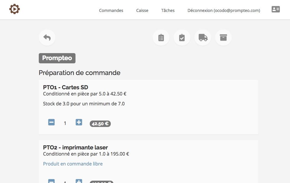 ¨Passage des commandes ¨Passage des commandes