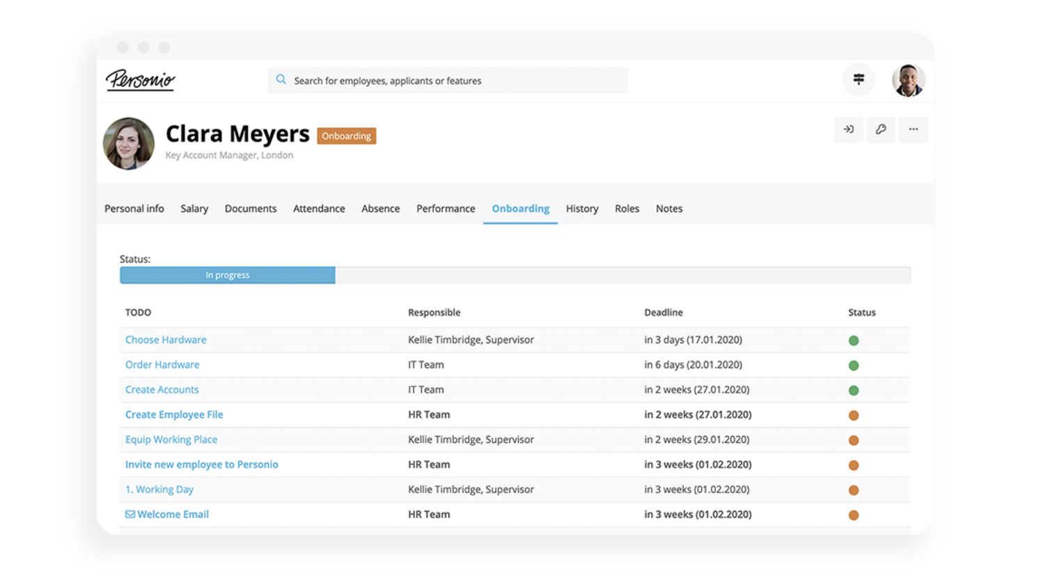 Personio - Onboarding