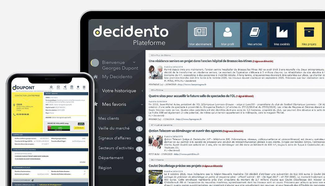 Dashboard et fiche société