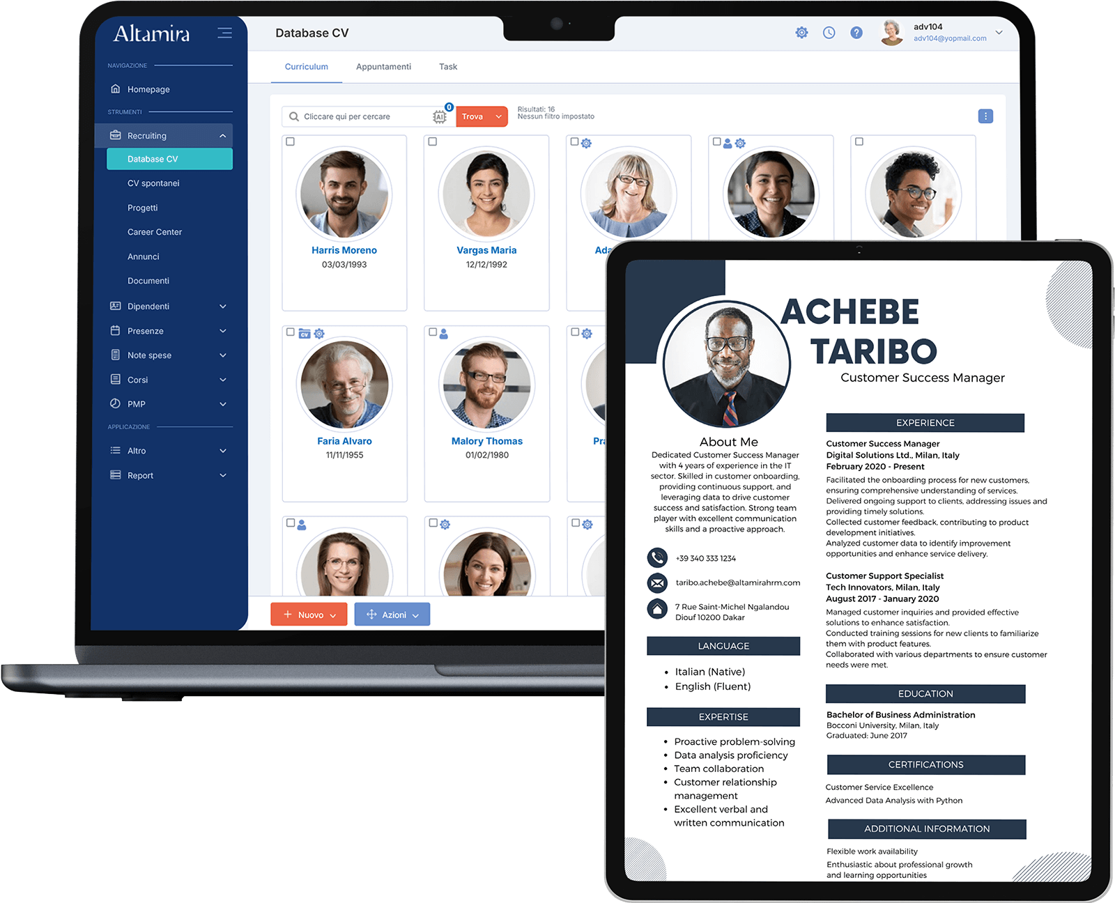 Altamira Recruiting - CV in anteprima