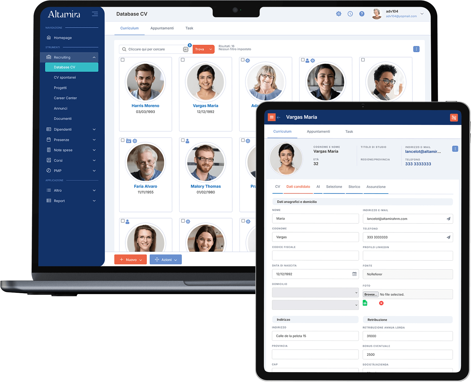 Altamira Recruiting - Database CV
