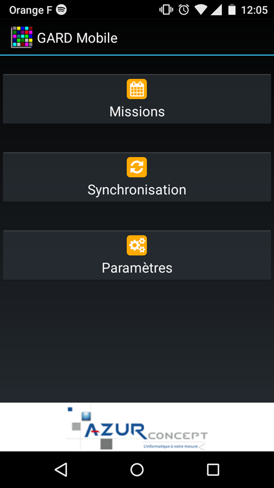 Application mobile pour les prises et fins de service Application mobile pour les prises et fins de service