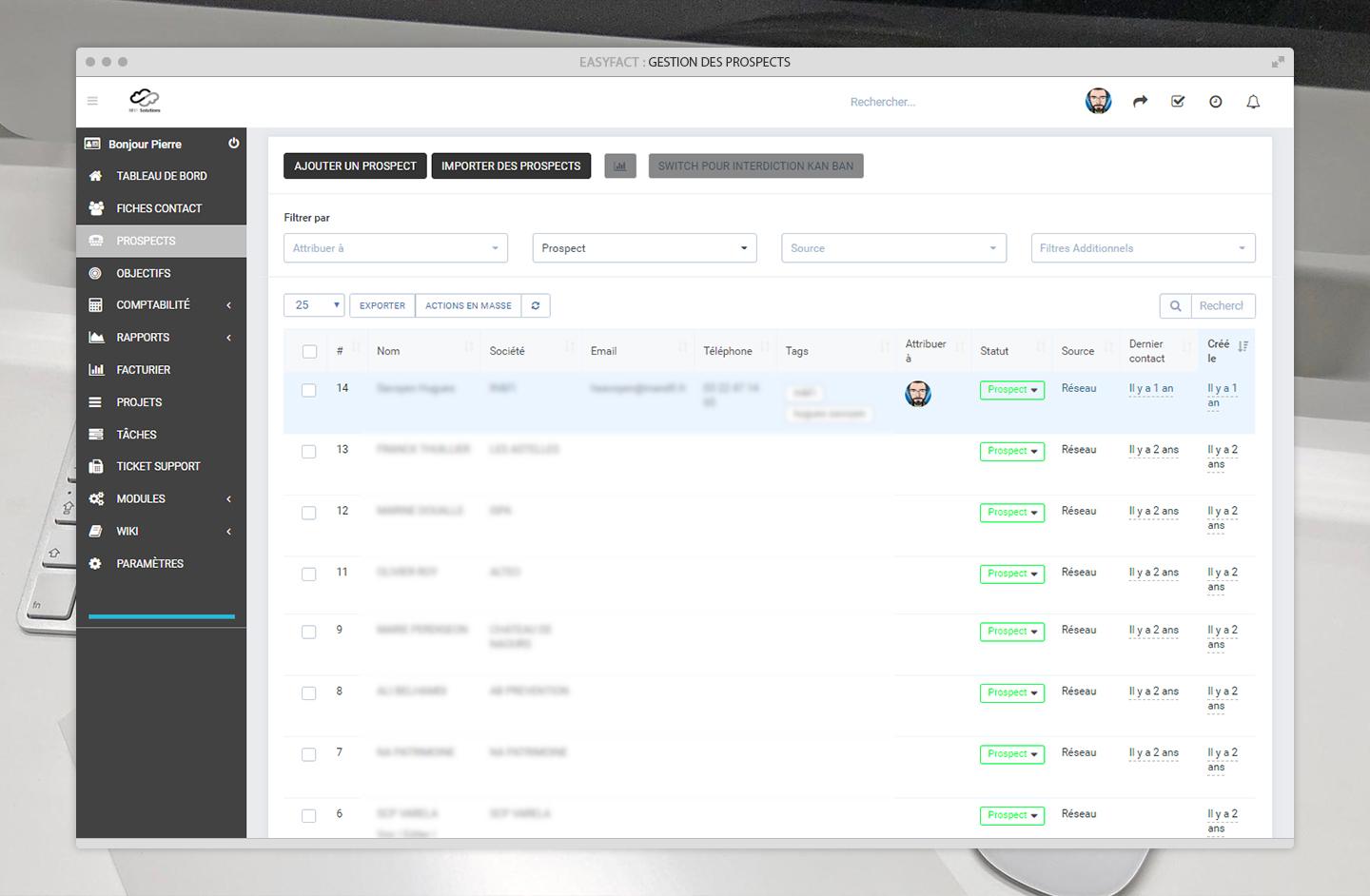 Gestion des prospects Gestion des prospects