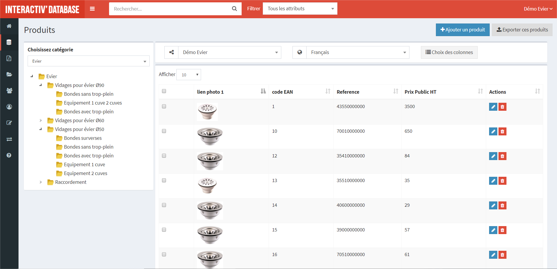 Interactiv' DataBase (PIM) - Gestion des données marketing produits