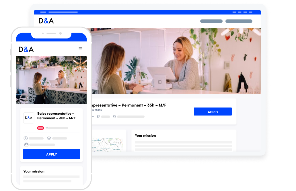 Cegid Payroll - Create responsive career sites in your own colors in just a few clicks using our integrated site editor!
