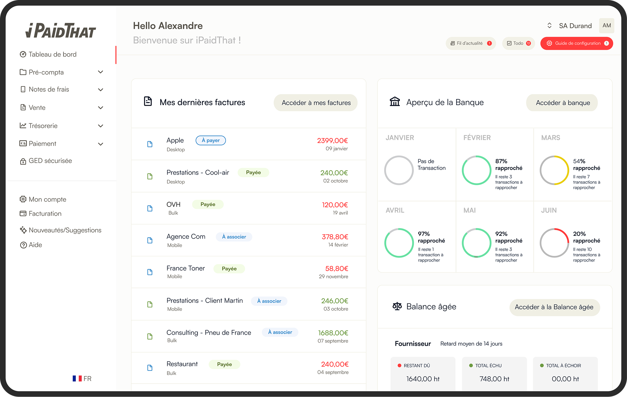 iPaidThat - Dashboard iPaidThat