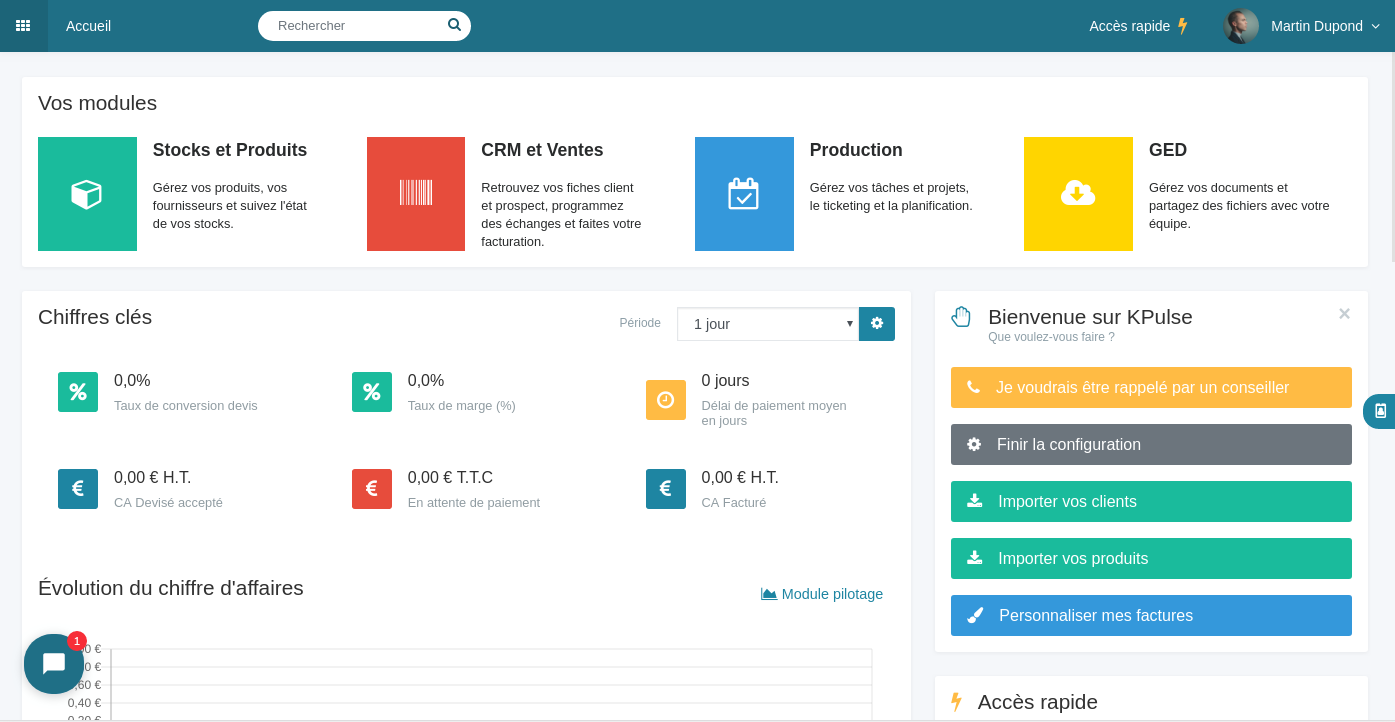 KPulse - Votre Dashboard
