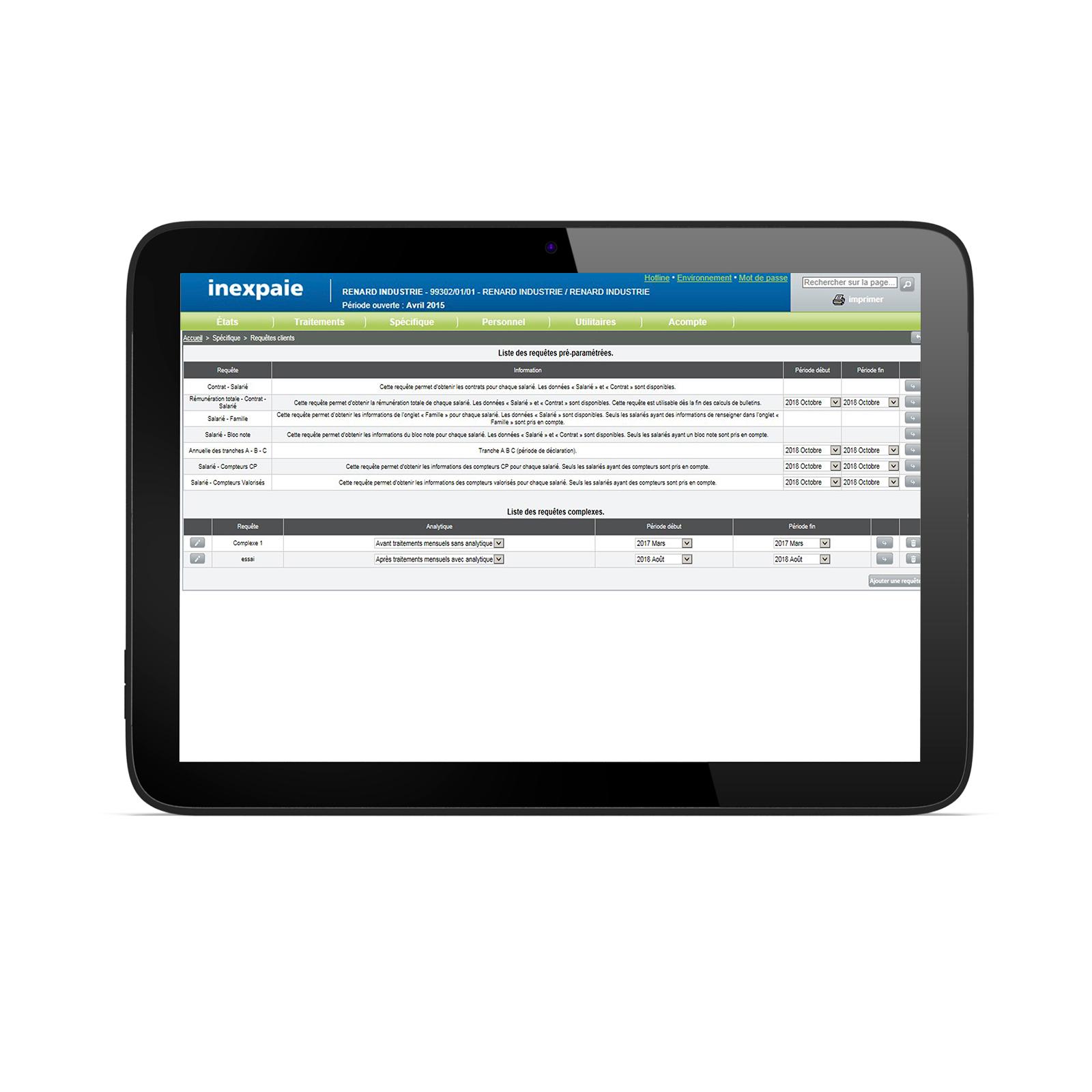 Inexpaie - Un outil paie en adéquation avec les reporting RH de votre entreprise