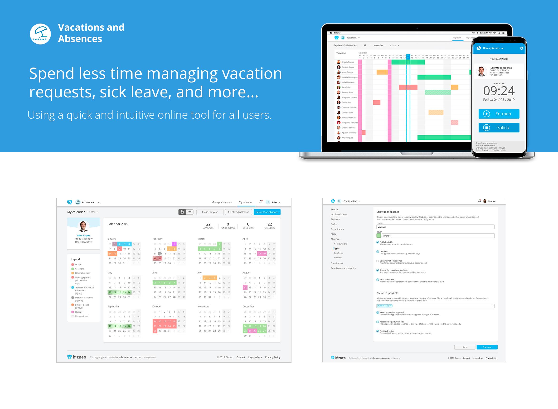 Bizneo HR Suite - Bizneo HR-suite-vacas