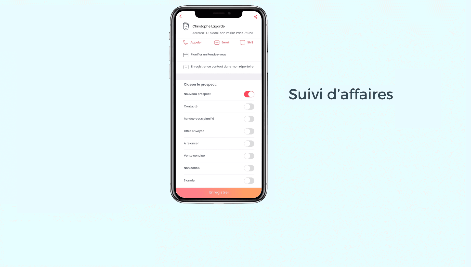 Suivi des prospects Suivi des prospects