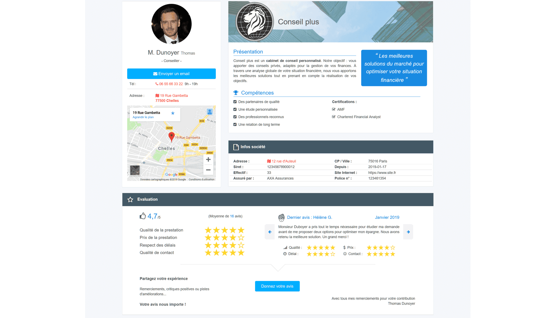 Landing page mise en relation prospect / commercial Landing page mise en relation prospect / commercial