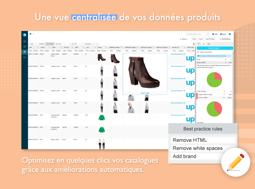Optimisez vos catalogues produits en quelques clics Optimisez vos catalogues produits en quelques clics