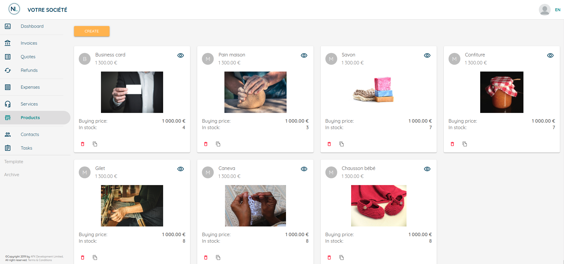 Gestion de produits Gestion de produits