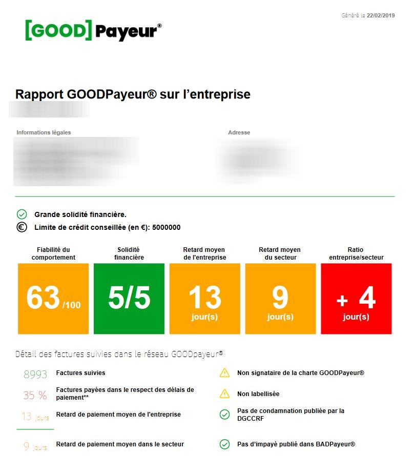 GOODPayeur - Exemple de rapport GOODPayeur GOODPayeur - Exemple de rapport GOODPayeur