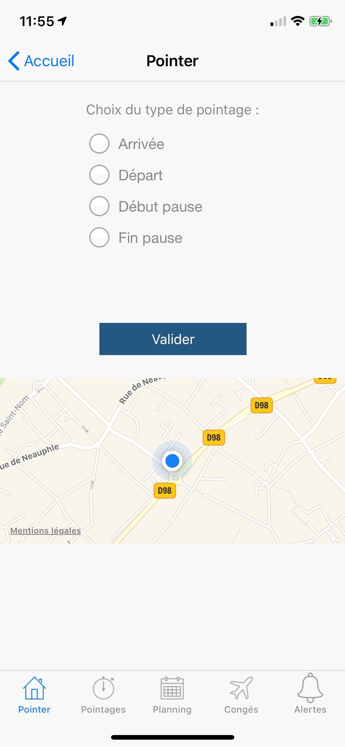Application myTime Application myTime