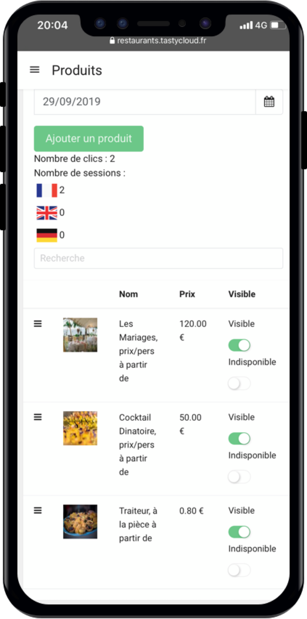 Votre interface personnelle - sur smartphone Votre interface personnelle - sur smartphone
