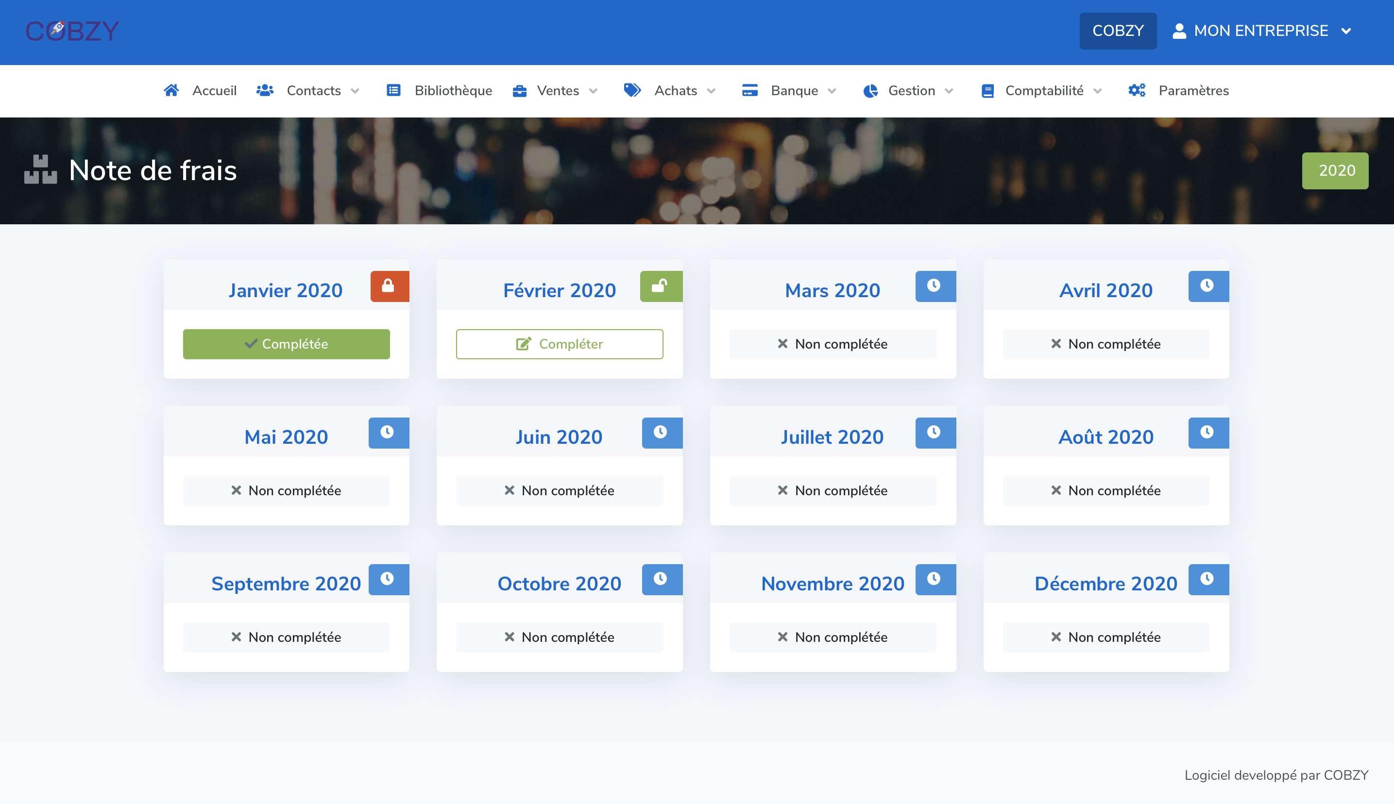 Gestion des notes de frais Gestion des notes de frais