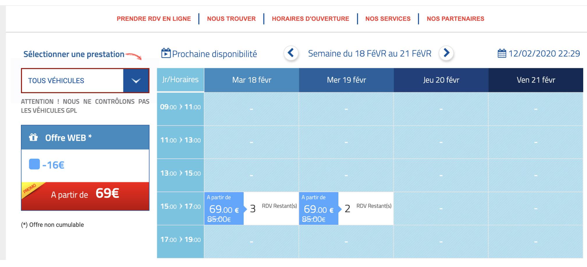 L’utilisateur choisit l’objet, le jour et l’heure L’utilisateur choisit l’objet, le jour et l’heure