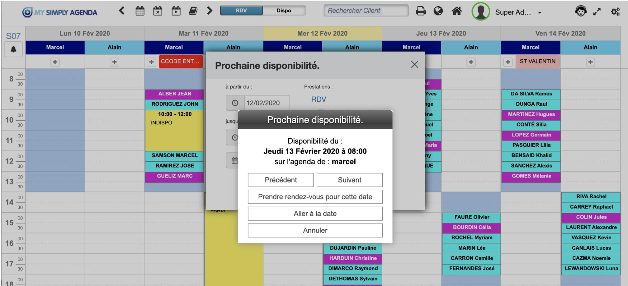 Trouvez la prochaine disponibilité en 1 click Trouvez la prochaine disponibilité en 1 click