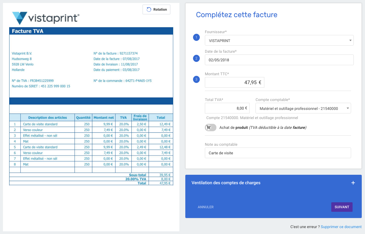 Sinao - Sinao Facturation-gestion des dépenses