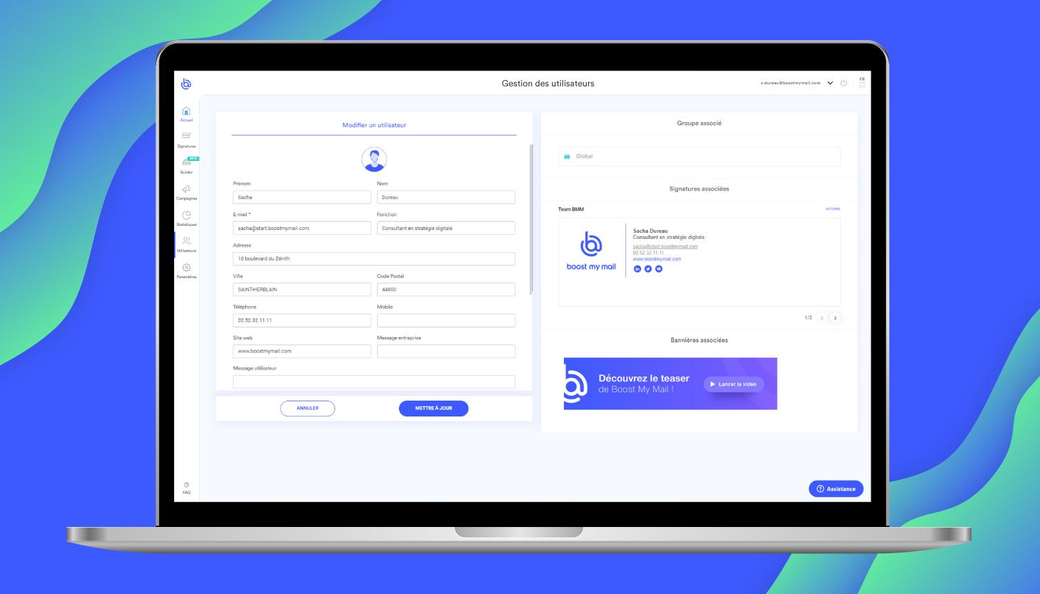 Boost My Mail - Boost My Mail - Fiche collaborateur