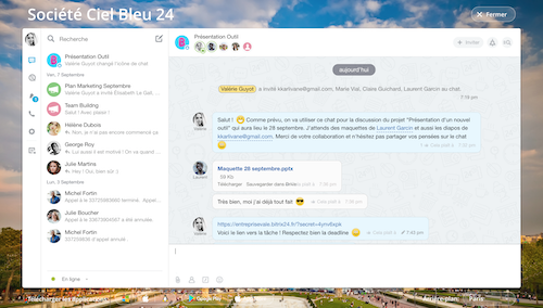 Chat avec les utilisateurs extranet Chat avec les utilisateurs extranet