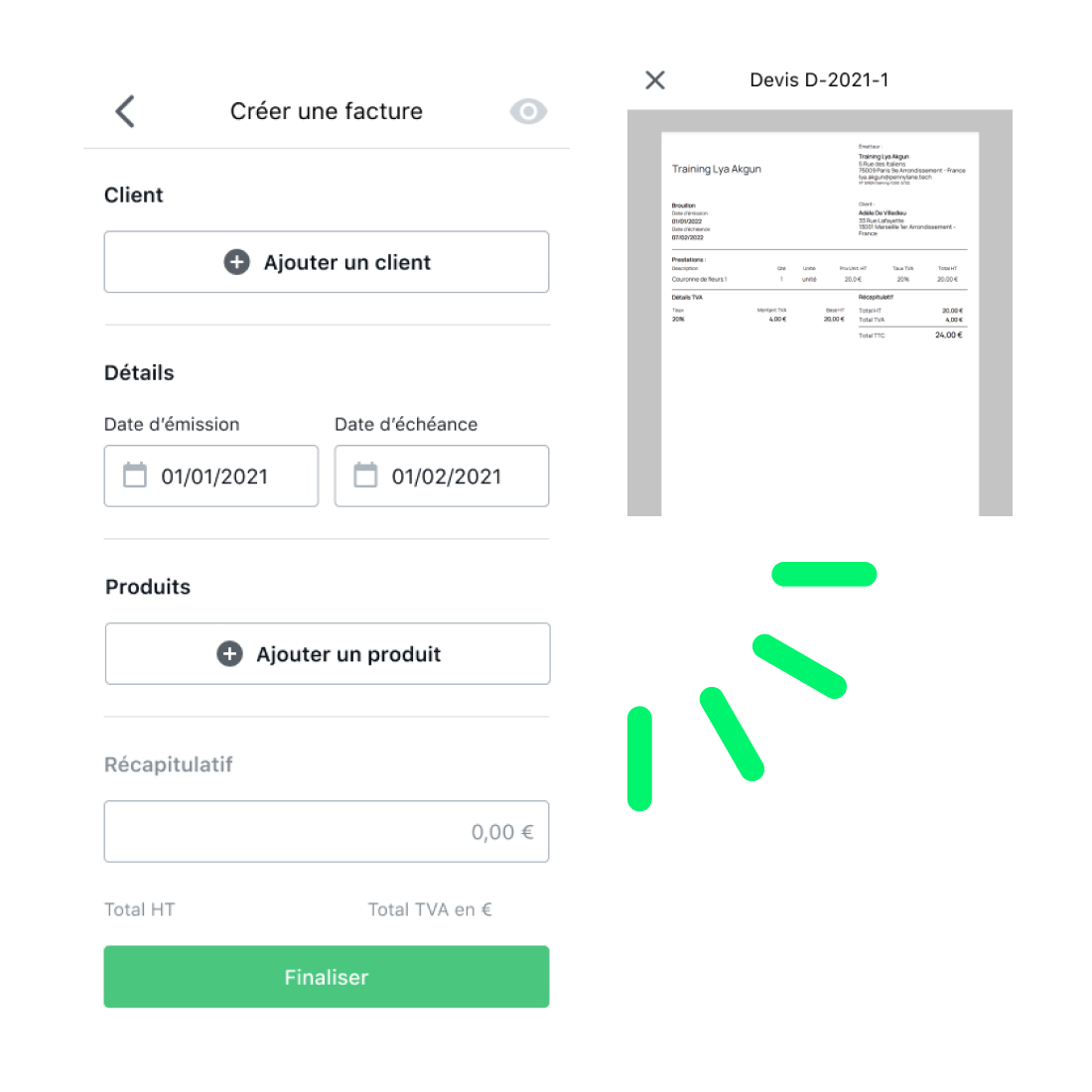 Pennylane-Créez vos devis et factures depuis votre portable