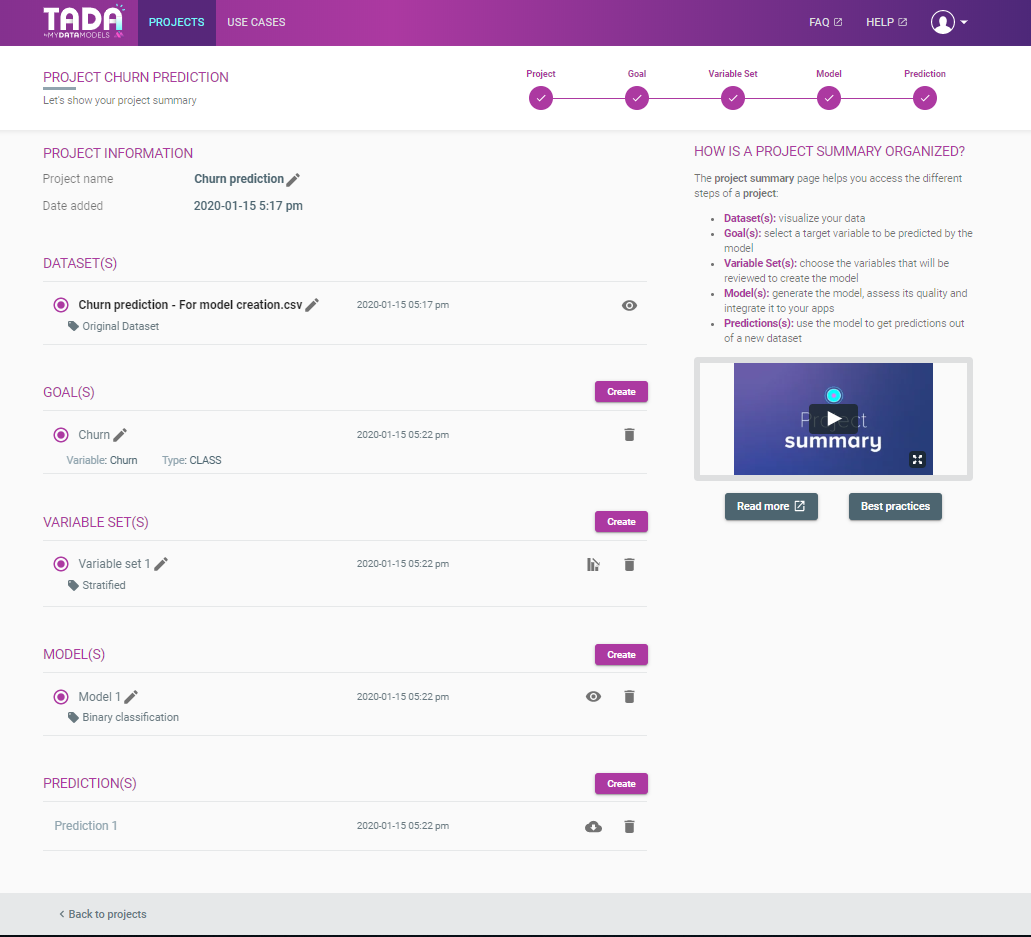Informations sur votre projet Informations sur votre projet
