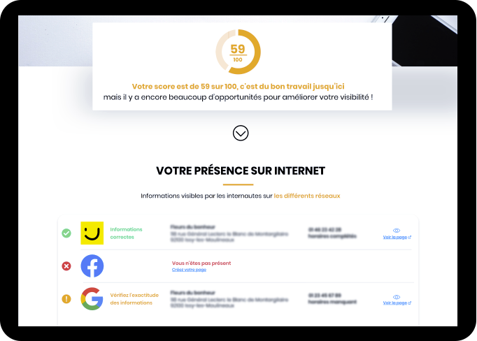 Restitution de l'Audit digital Solocal Restitution de l'Audit digital Solocal