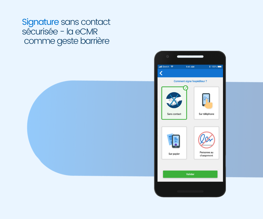 Signature sans contact sécurisée Dashdoc