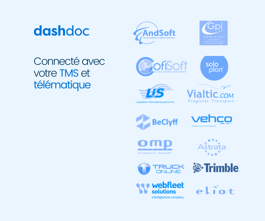 Dashdoc - Intégrations TMS et télématique