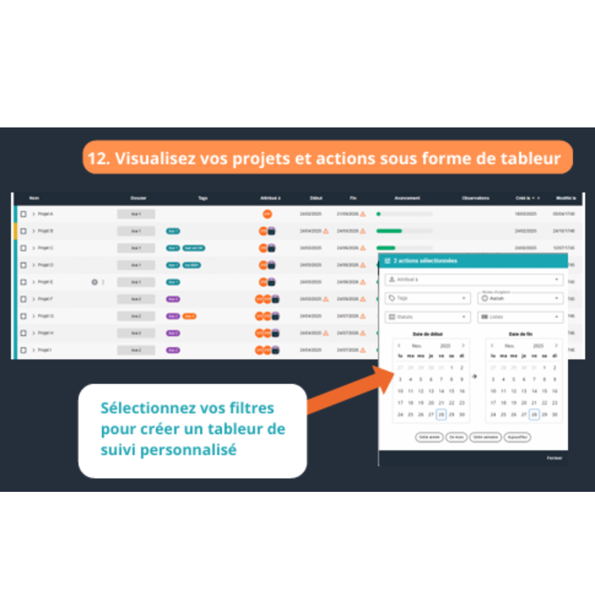 Yookkan - Vue tableur
