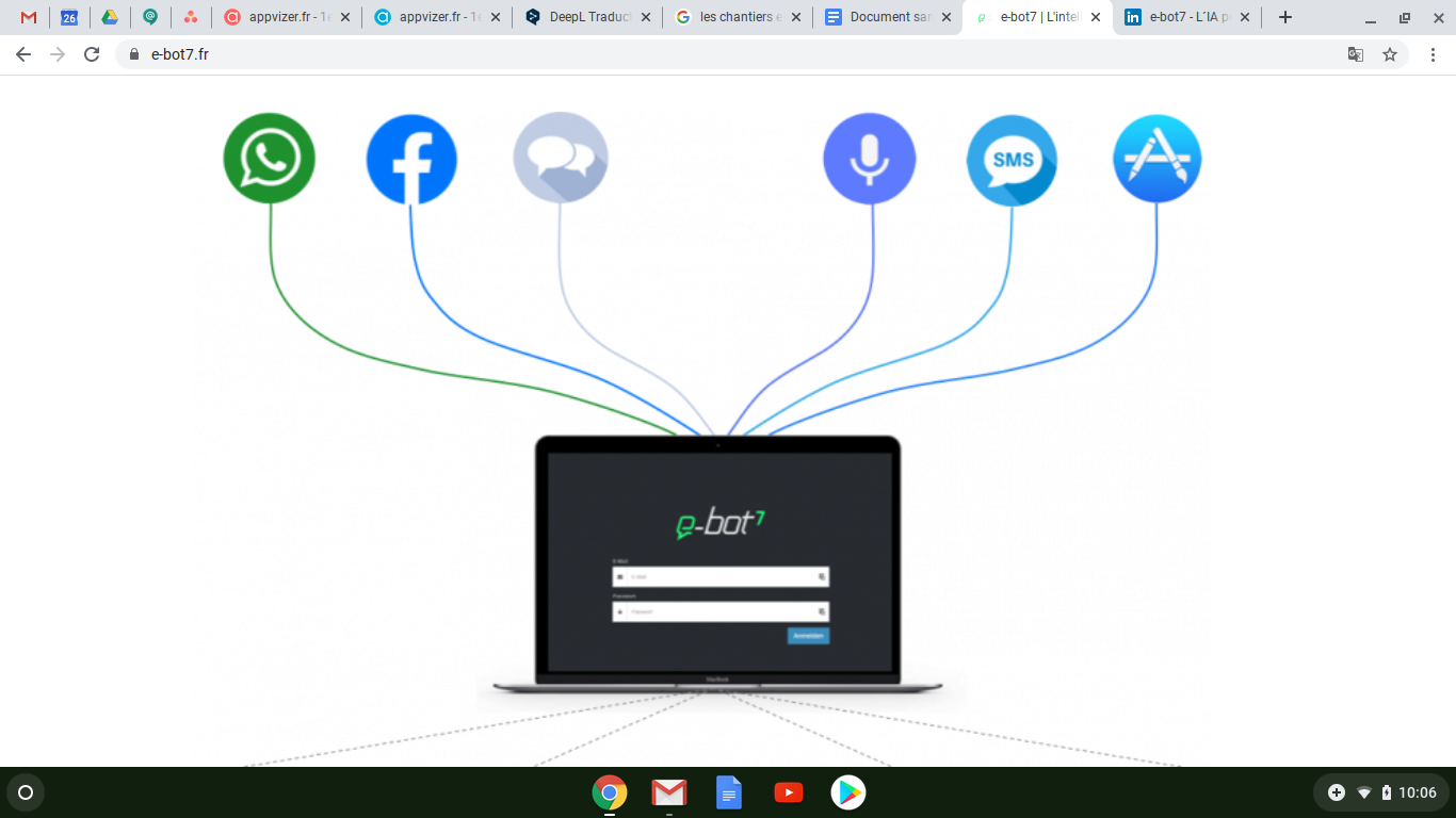 Avis e-bot7 : plateforme de gestion de la relation client utilisant l'IA - Appvizer