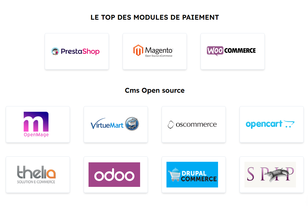 Payzen - Plugins disponibles pour votre CMS