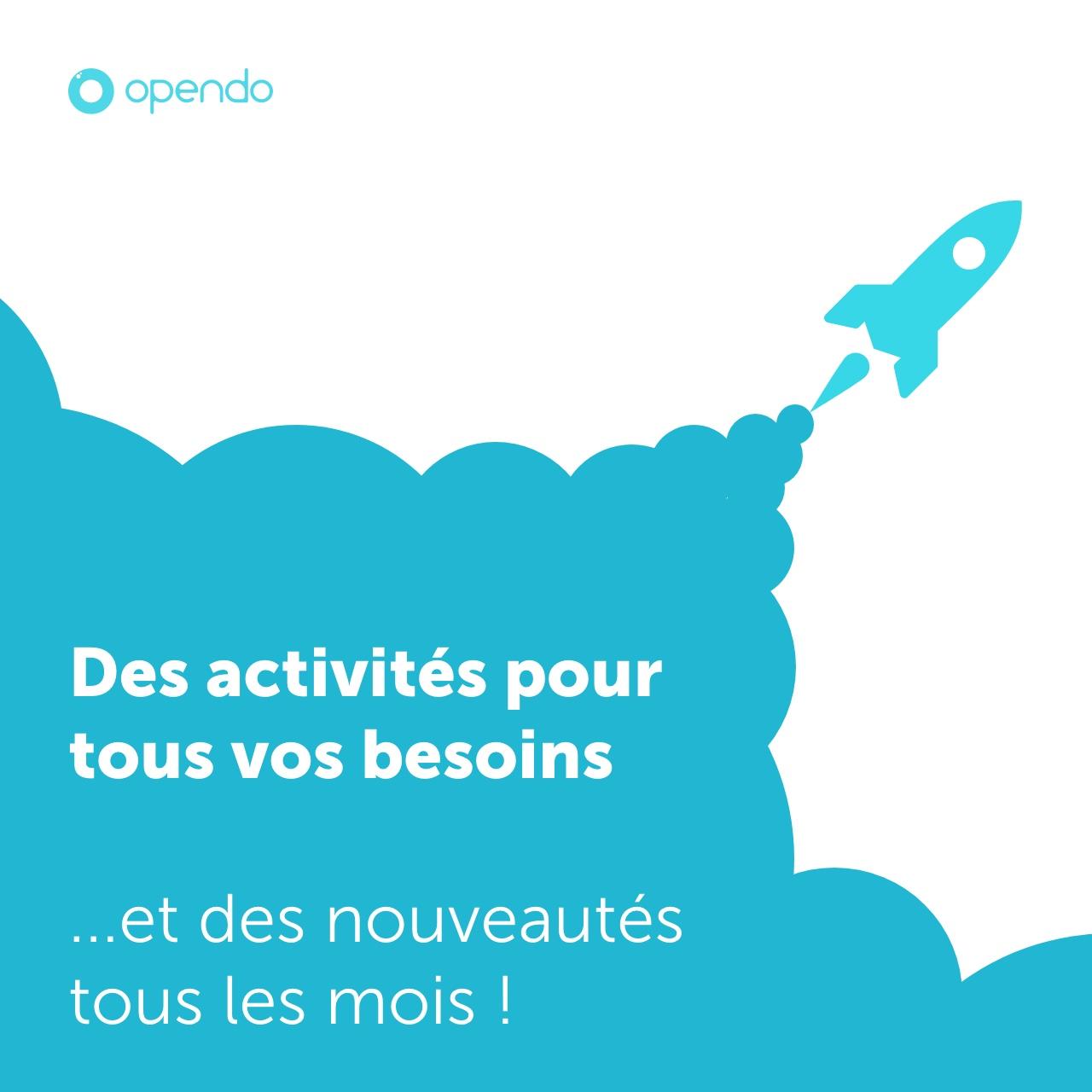 ....avec de nouvelles activités tous les mois !