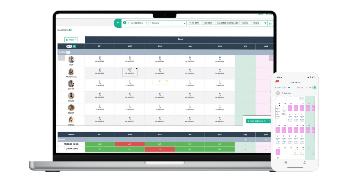 aTurnos - Planification du Personnel et Gestion des Plannings de Travail