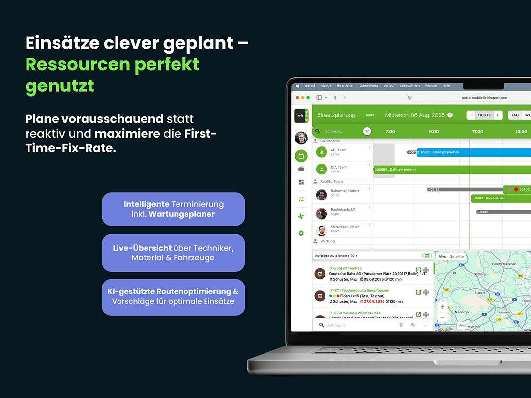 mfr® Field Service Management screenshot