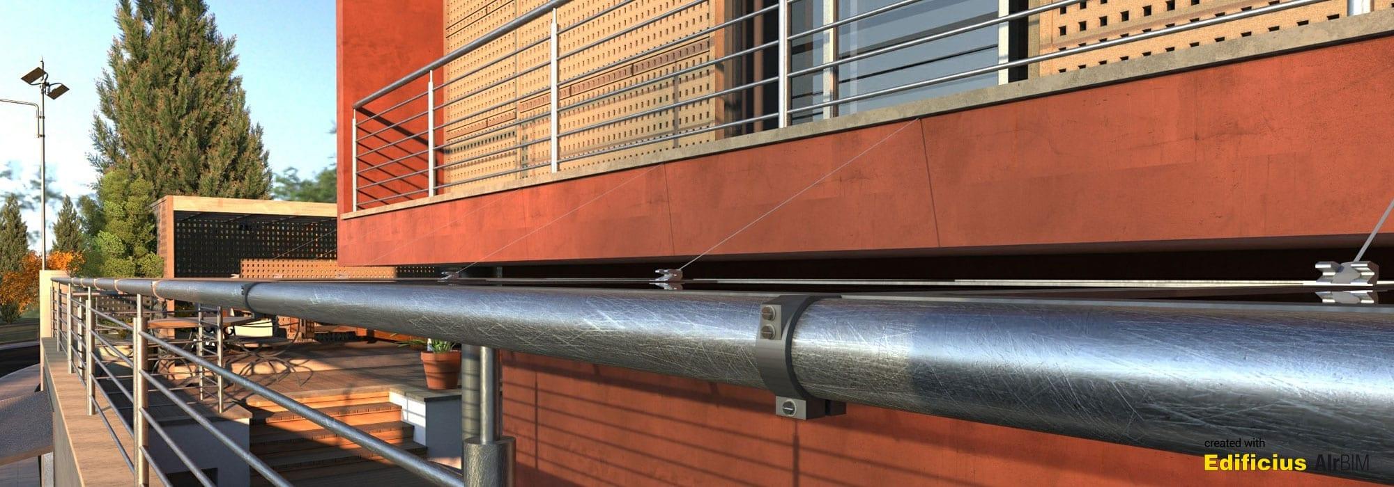 Rendu batiment - vue extérieure Rendu batiment - vue extérieure