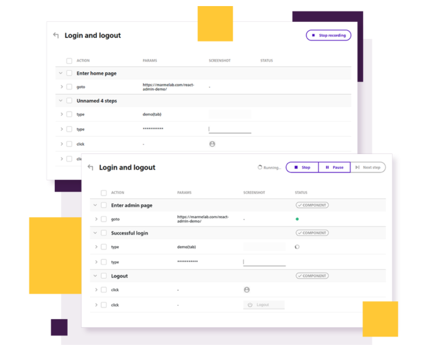 Record & Playback that really works + easy to use assertion