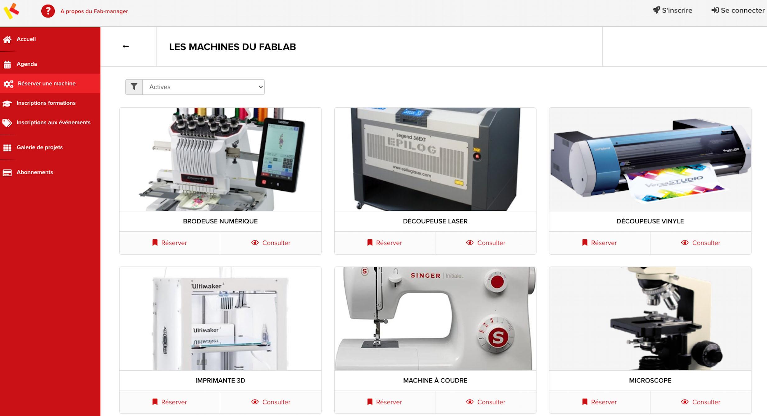 Fab Manager - Affichez vos imprimantes 3D, découpeuses, fraiseuses, petit matériel... permettez à vos usagers de les réserver sur les créneaux disponibles. Fab Manager - Affichez vos imprimantes 3D, découpeuses, fraiseuses, petit matériel... permettez à vos usagers de les réserver sur les créneaux disponibles.